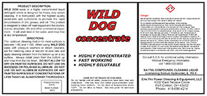 Wild Dog Concentrate label