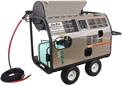 Gasoline/diesel hot water pressure washer